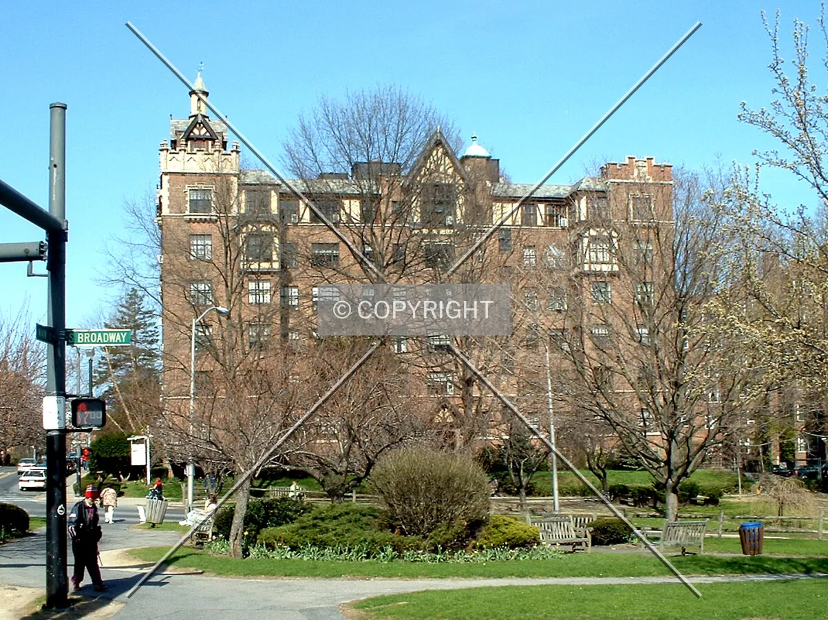View from the west across Westchester Avenue