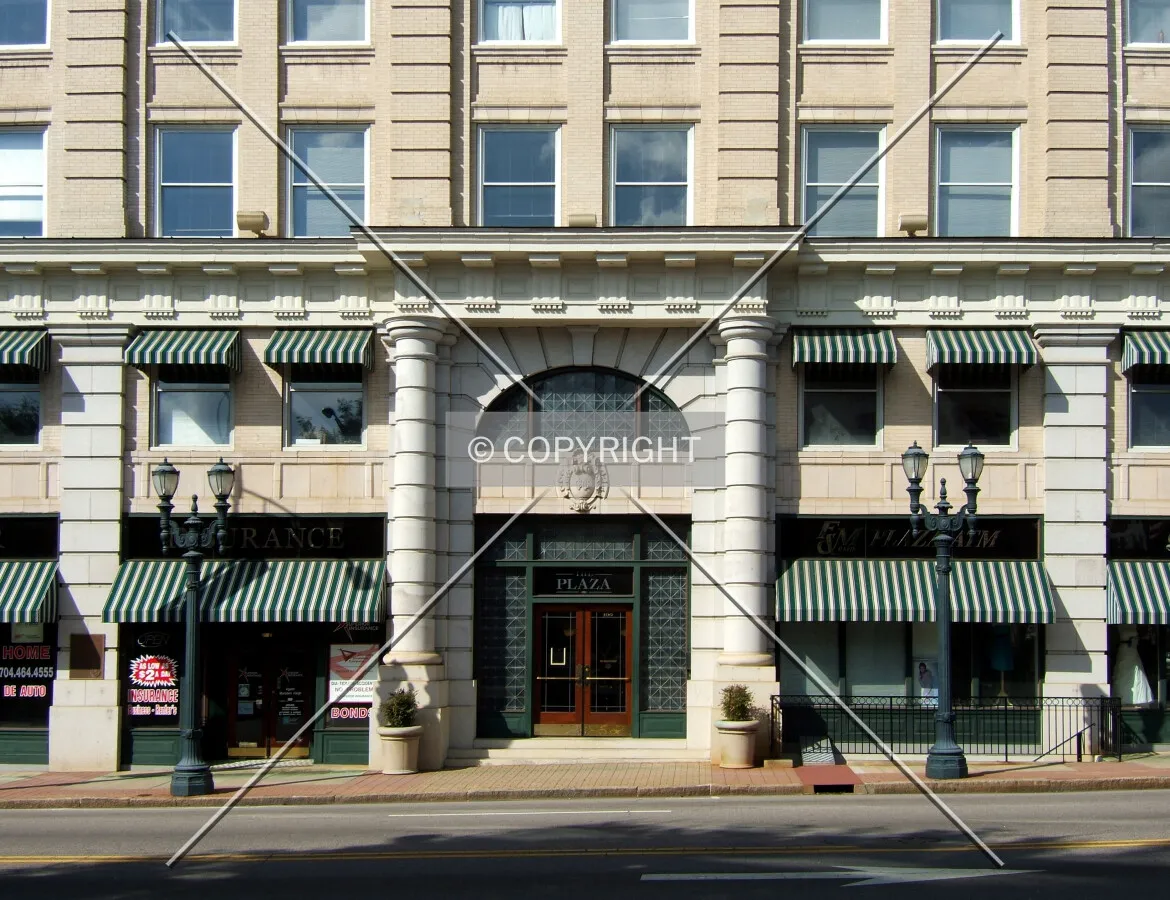 Lower floors on Innes Street from the southwest