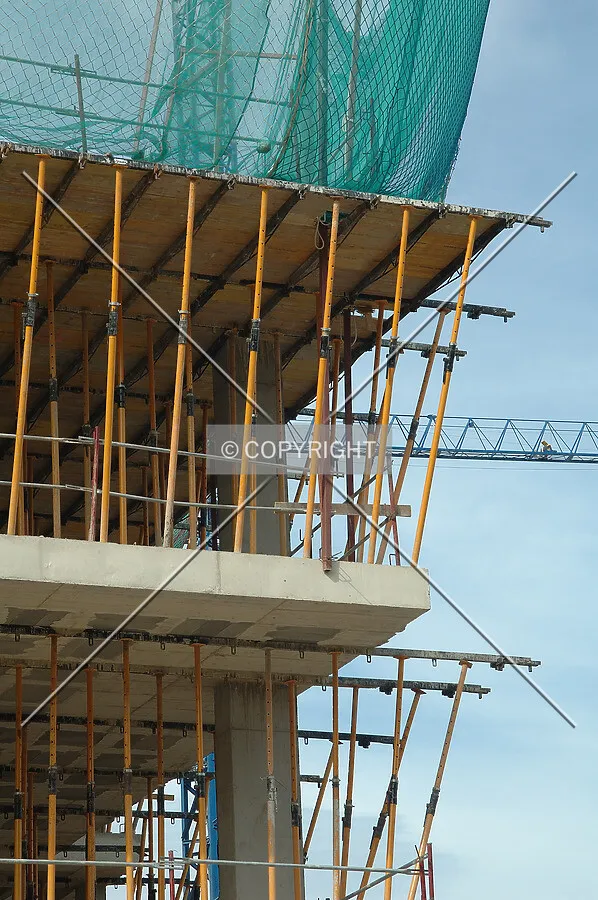 Formwork on first floors