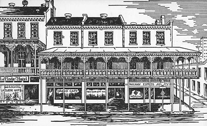 Vintage view from the southeast