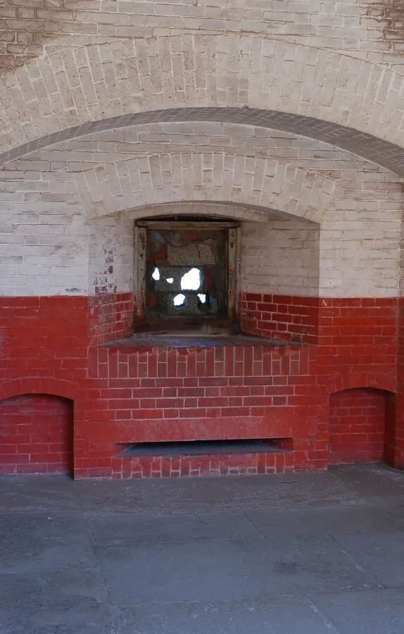 One of the gun ports