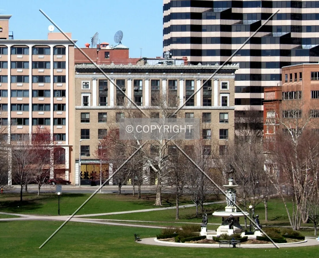 View north from Bushnell Park