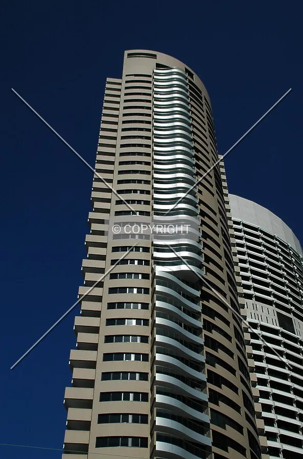 Looking up the west facade