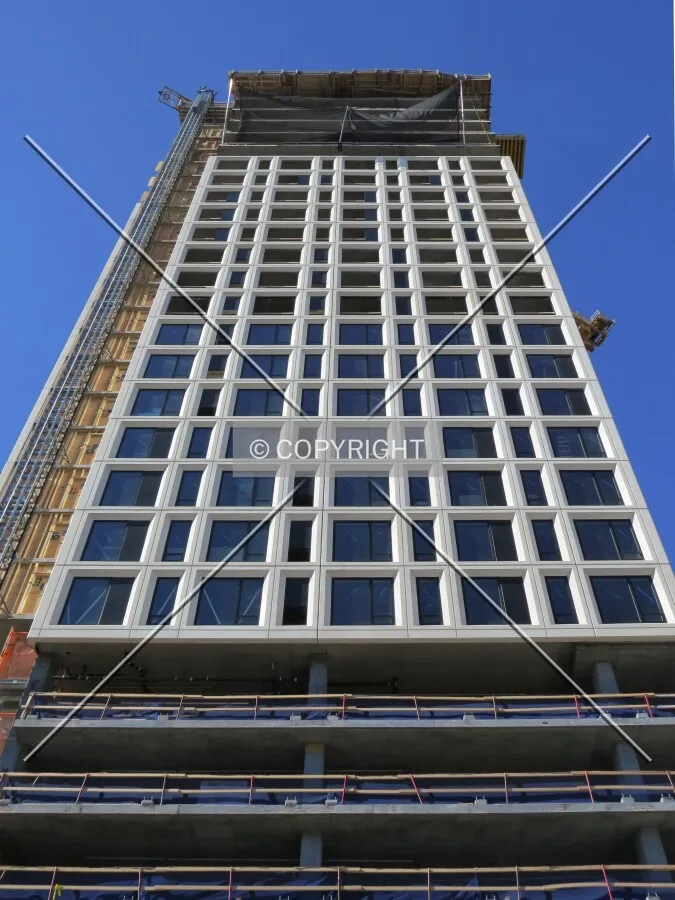 Looking up from 4th Street South