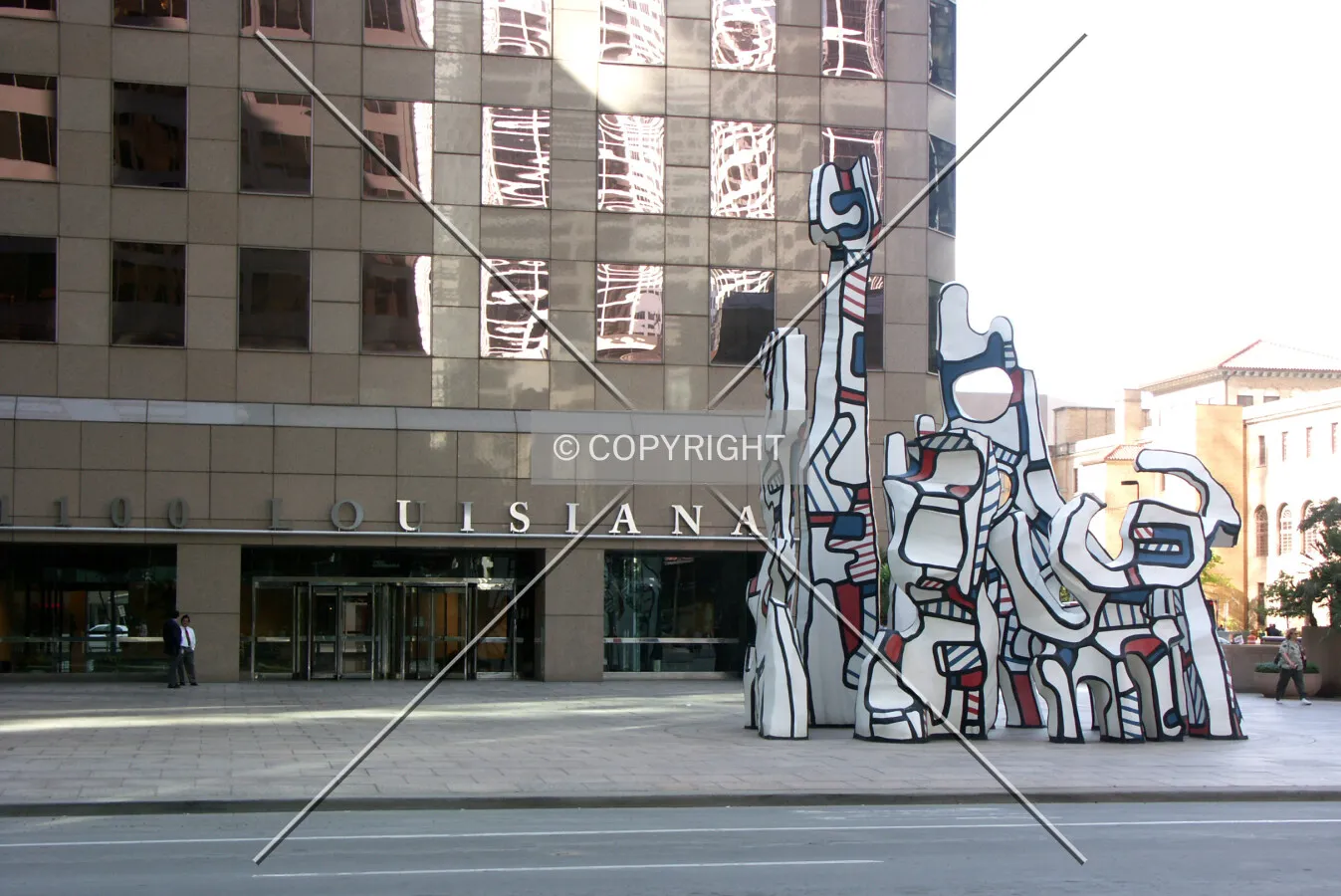 Sculpture in the plaza