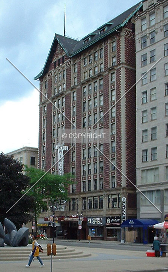 View to the northeast from Wisconsin Avenue