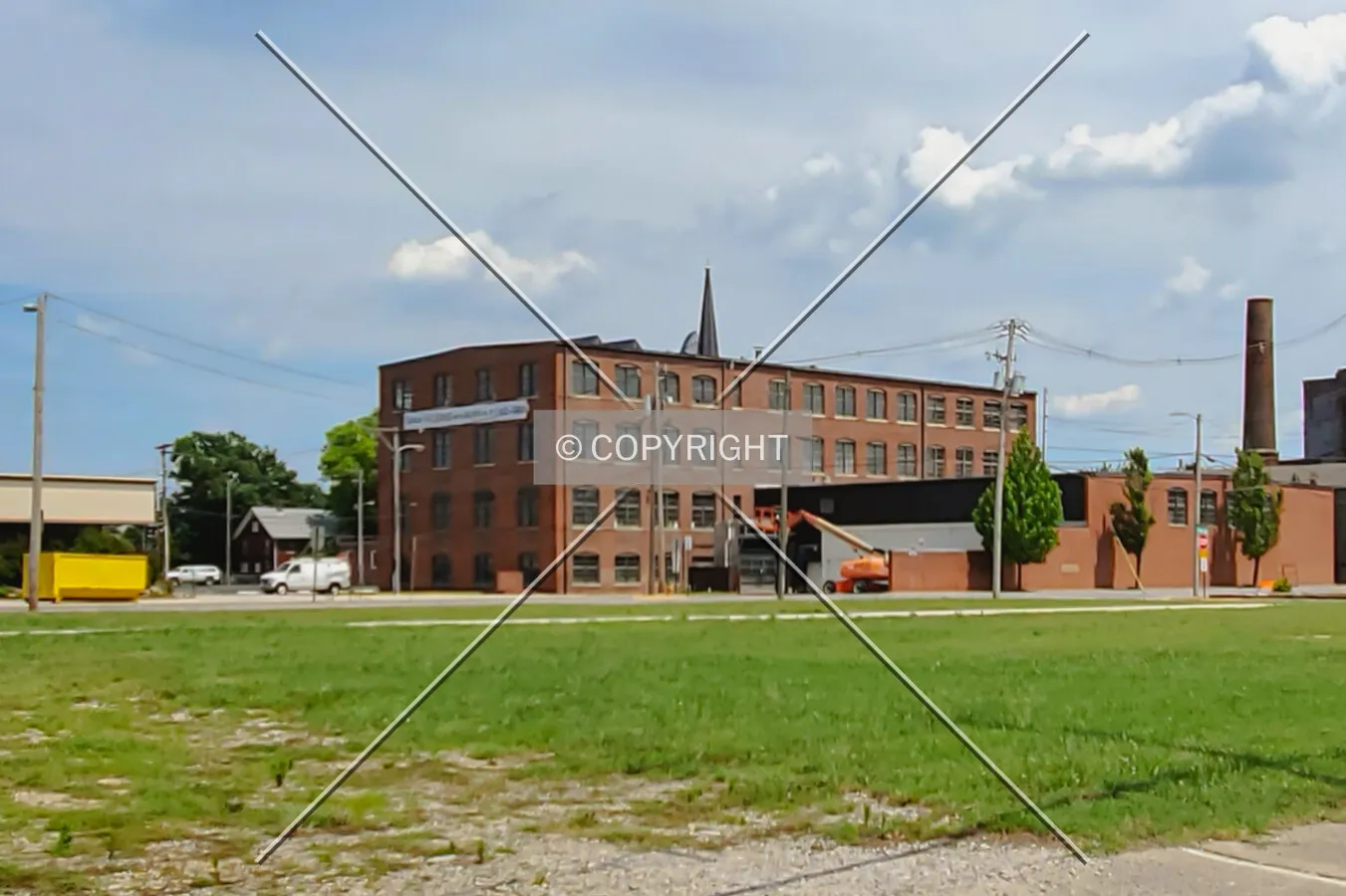 Distant view from the west; July 3, 2020
