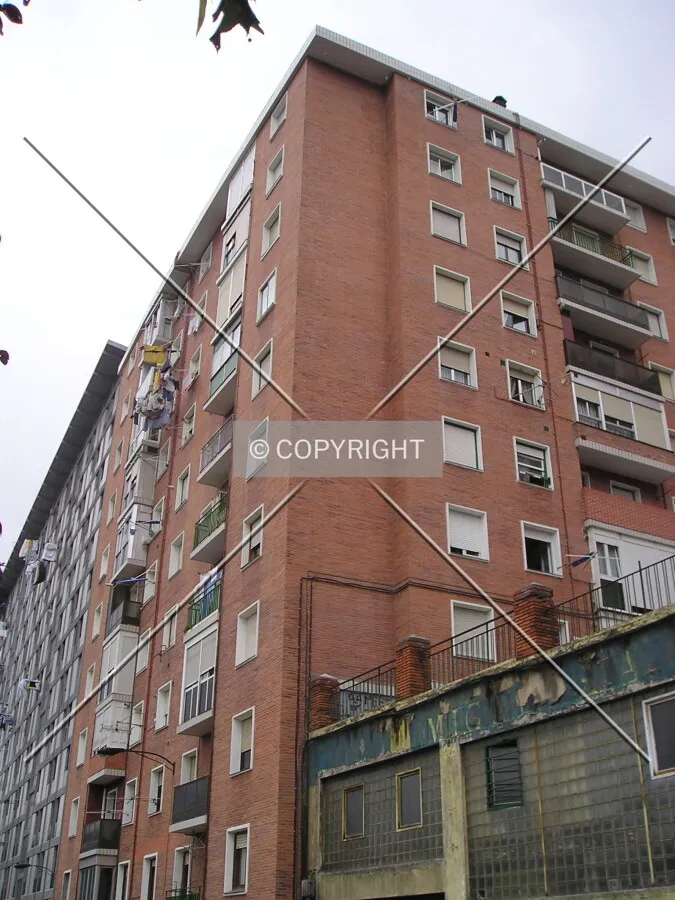 Part view of the east and north facades