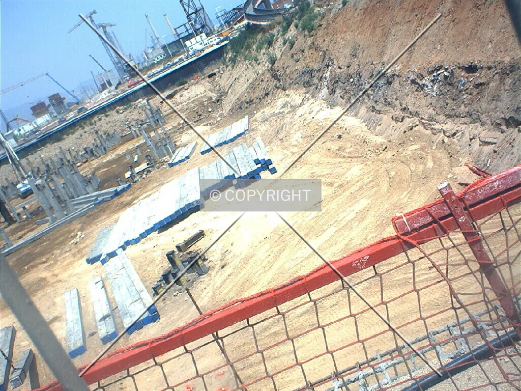 View of the foundation works.