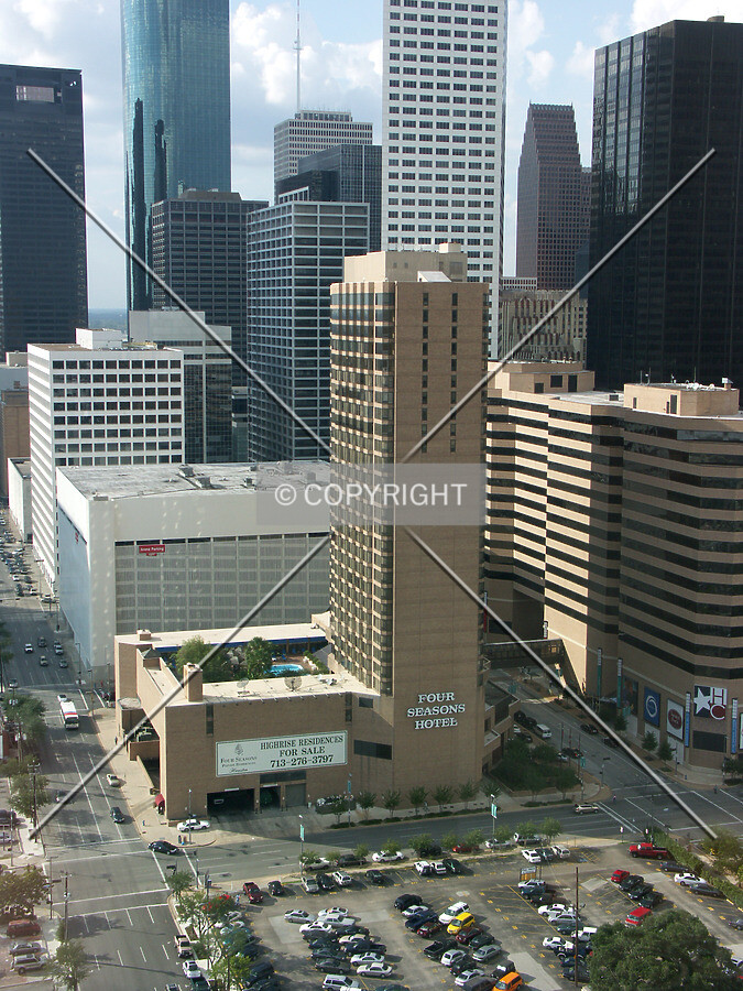 View from 24th floor of Hilton Hotel