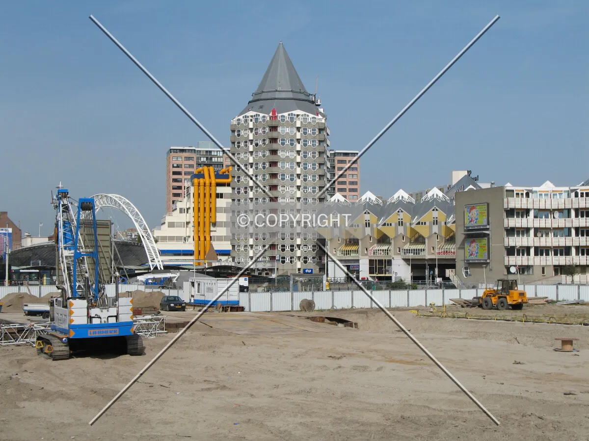 Building site seen from Verlengde Willemsbrug