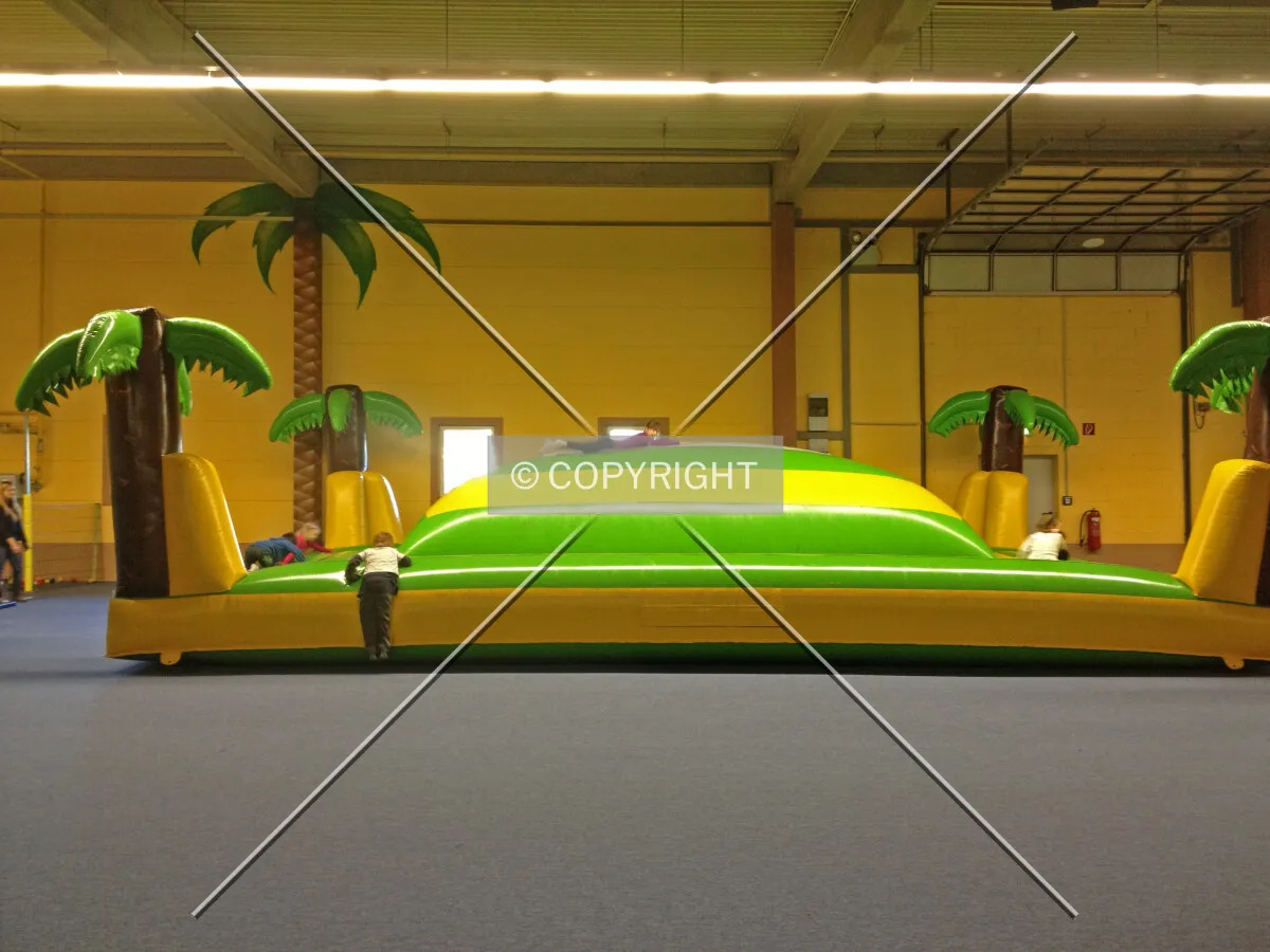 An inflatable jumper for children