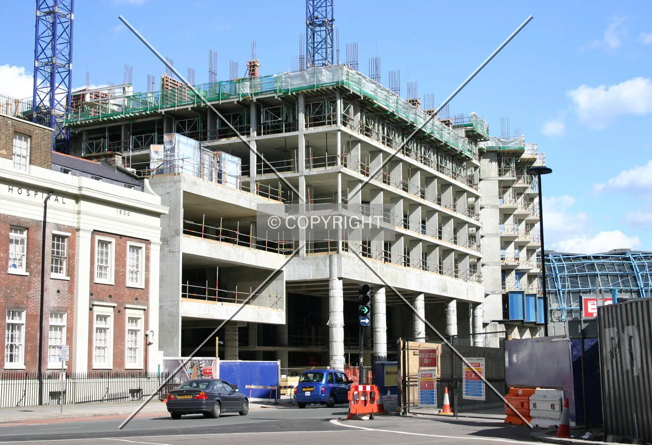 View east from York Road