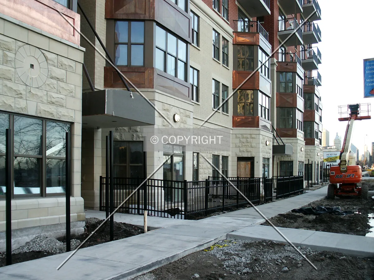 New sidewalk and lower floors on Indiana Avenue