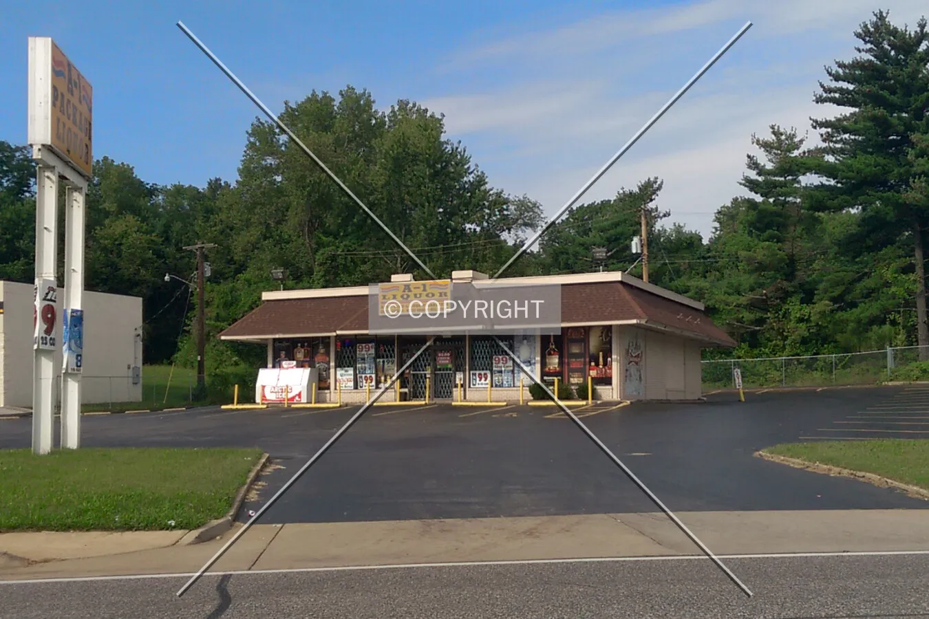 View from the east; August 19, 2014