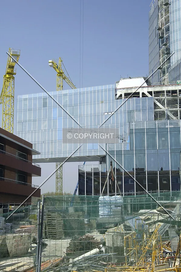 Building's projection from the east