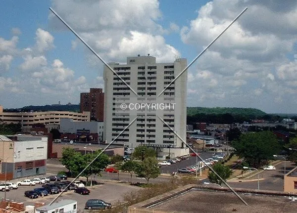 View to the north from the Civic Center Ramp