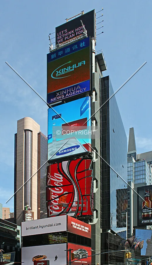 View from Times Square to the southeast; April 25, 2015