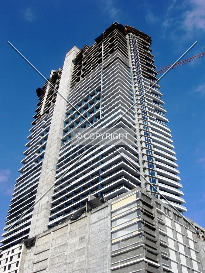 Looking up from the southwest