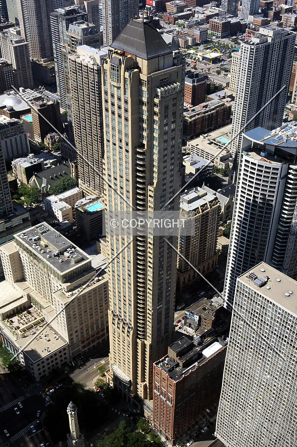 View from the observation deck of the John Hancock Building
