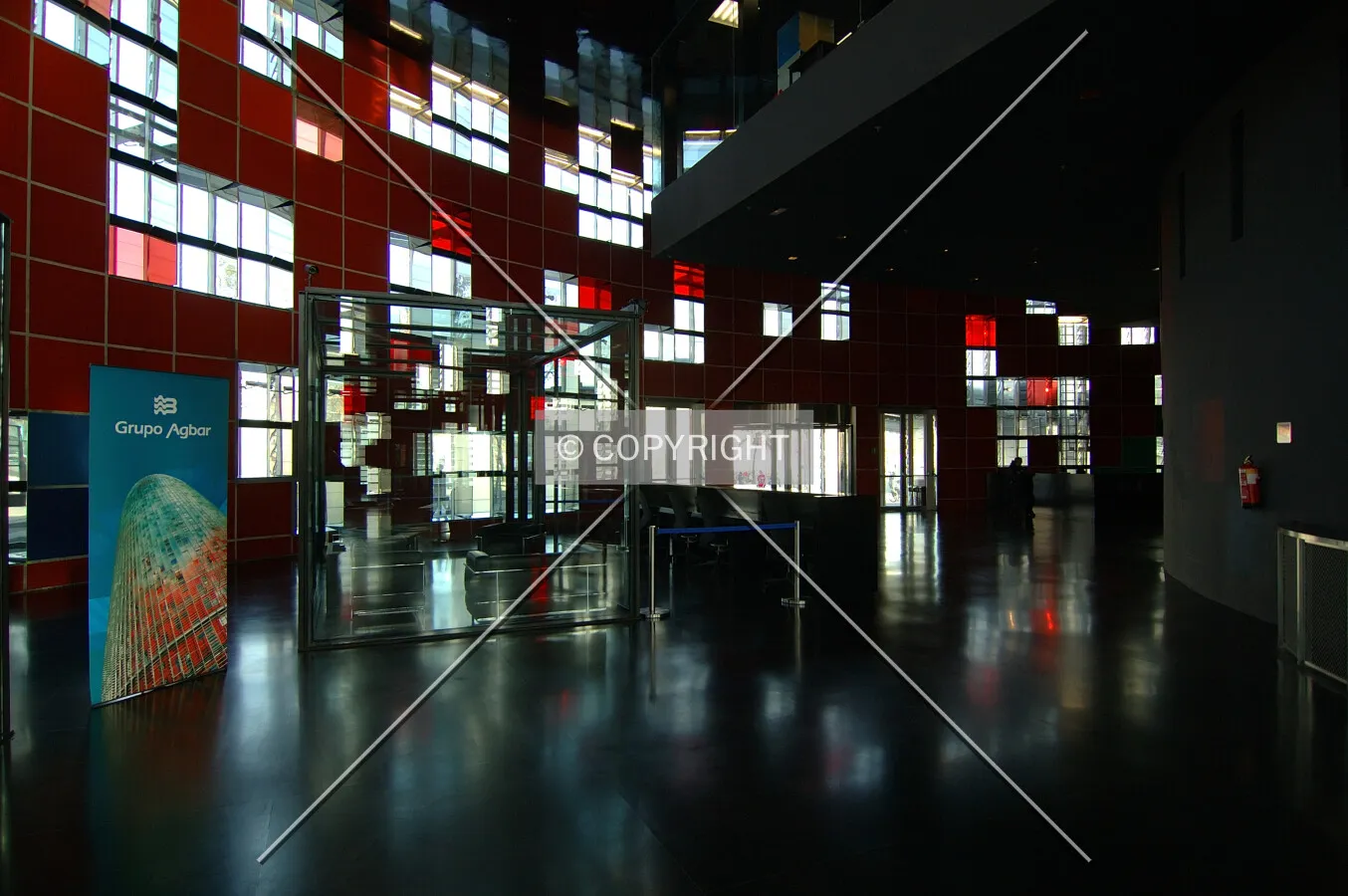 Looking to the entrance from the inside