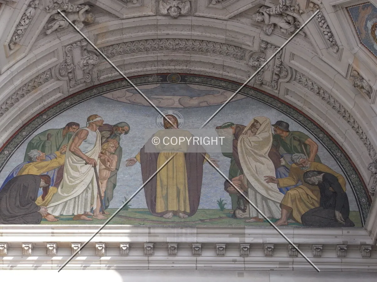 Painting on facade of Berlin dome
