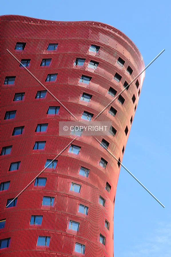 Hotel Fira tower designed by architect Toyo Ito
