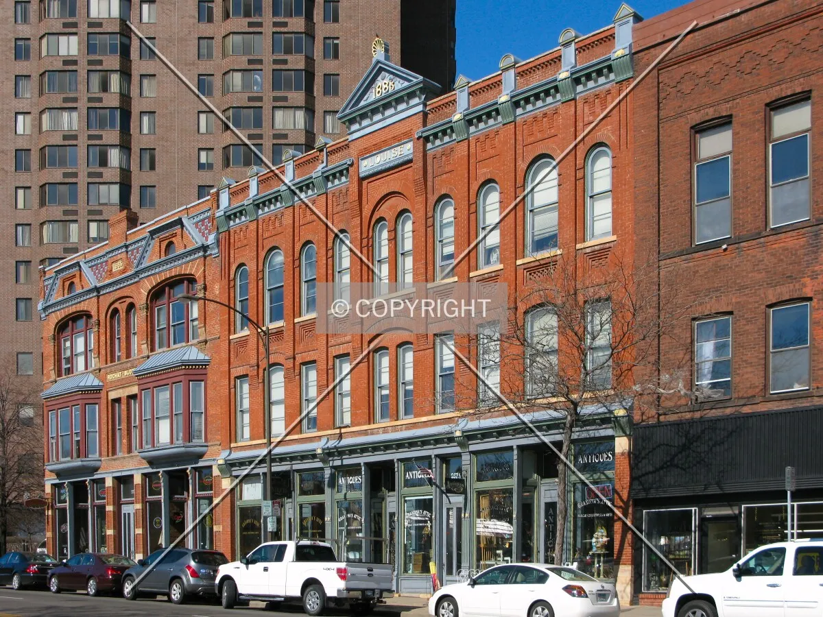 View to the west across West 7th Street