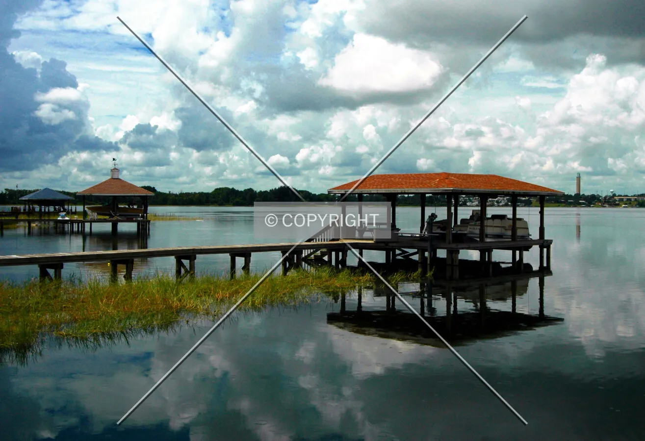 Looking southwest across Lake Clay
