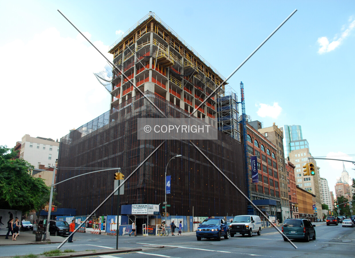 View northwest along 3rd Avenue