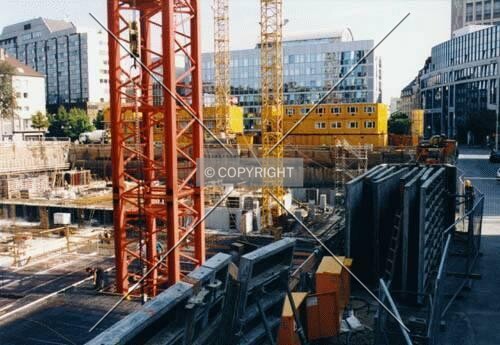 As seen from Katzenpforte; Sony Music building in the background