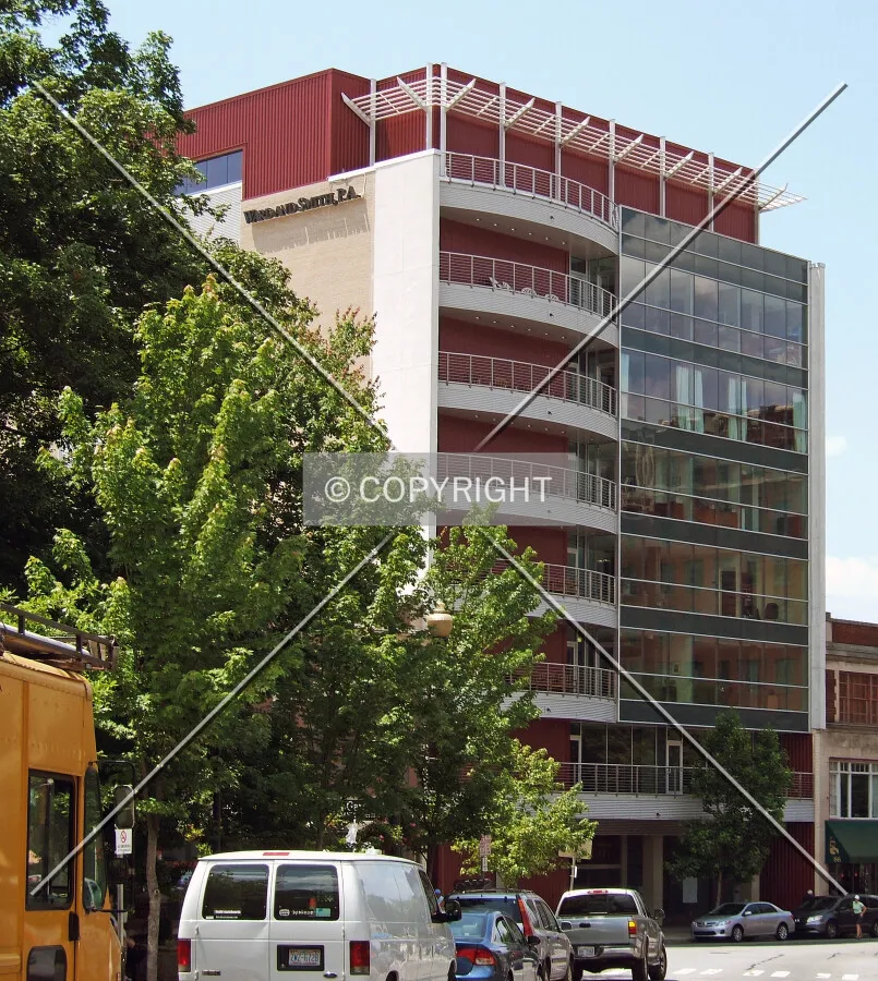 View from the northeast on College Street