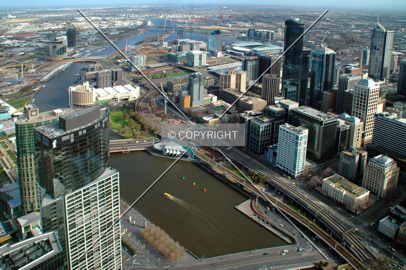 View to the west from Eureka Tower
