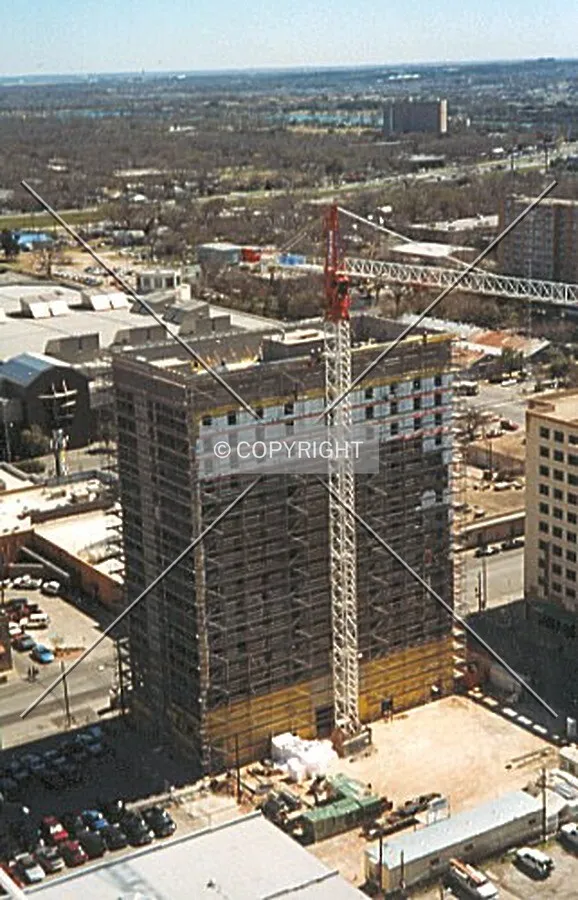 Looking northeast from the 21st floor balcony at 301 Congress