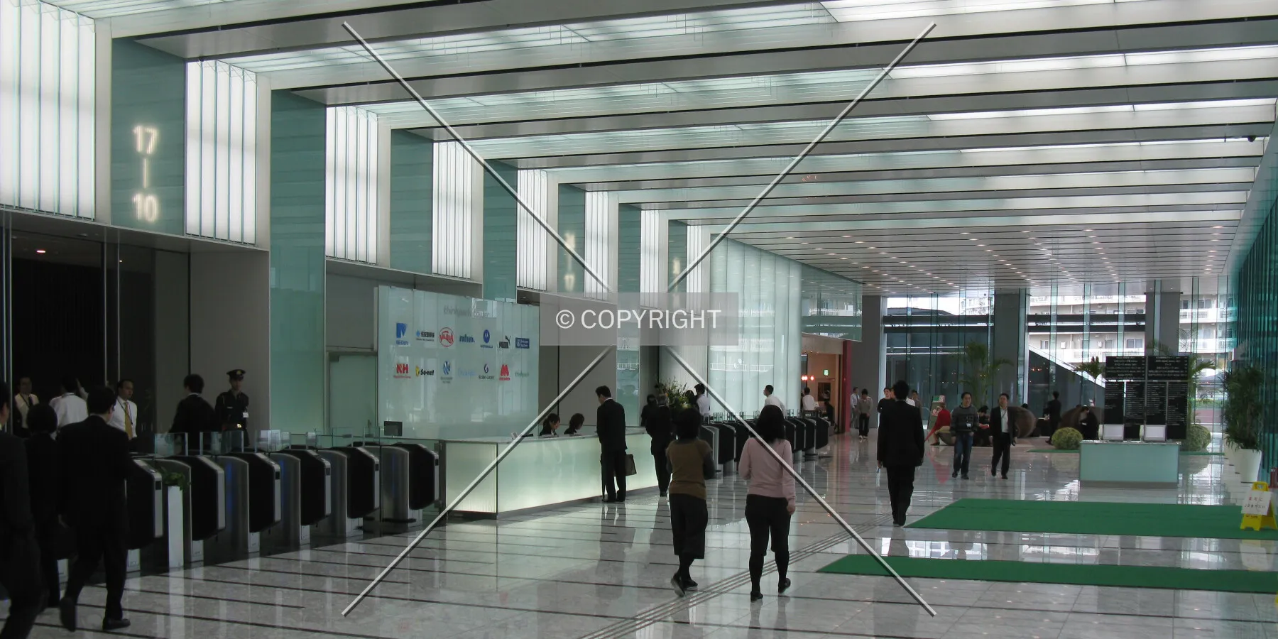 The front lobby