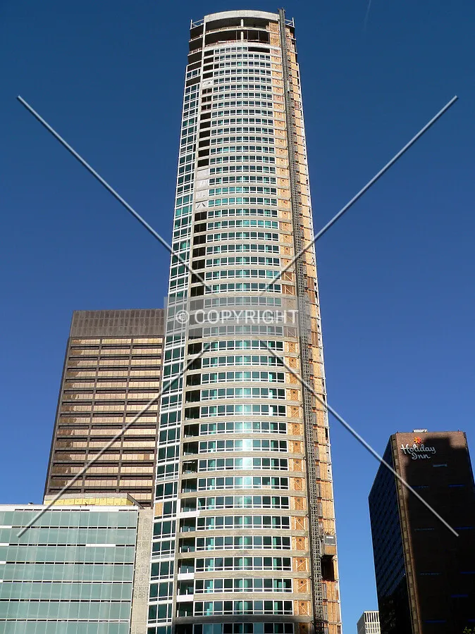 View up the eastern face from McClurg Court