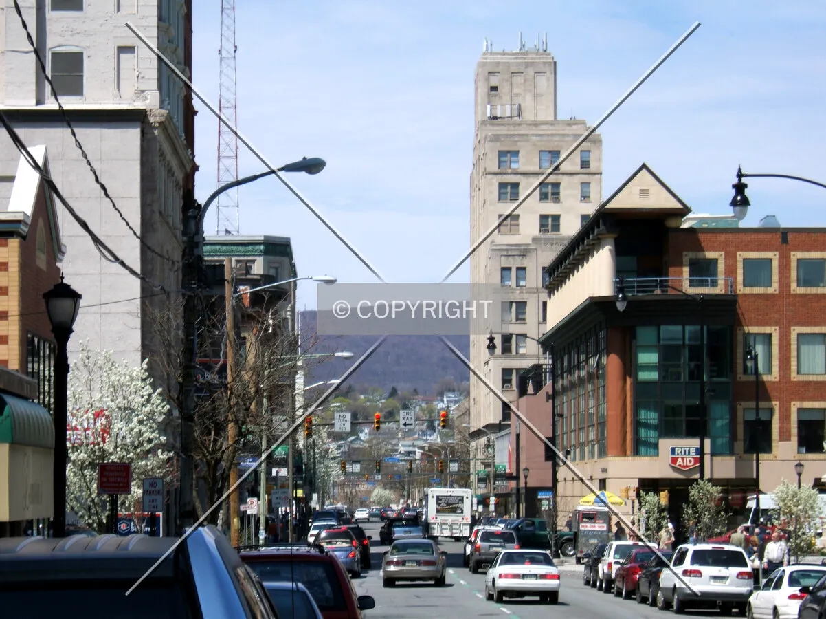 View from the southeast toward Washington Avenue