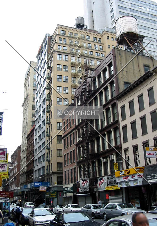 View from the northwest along Fulton Street