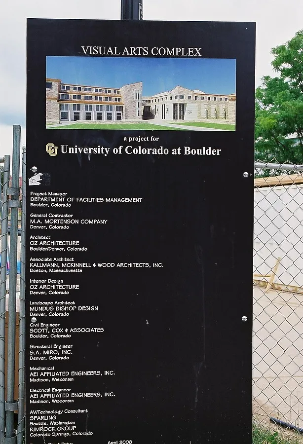Construction signage