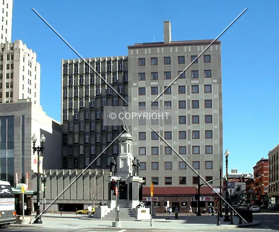 View from the northwest across Kennedy Plaza