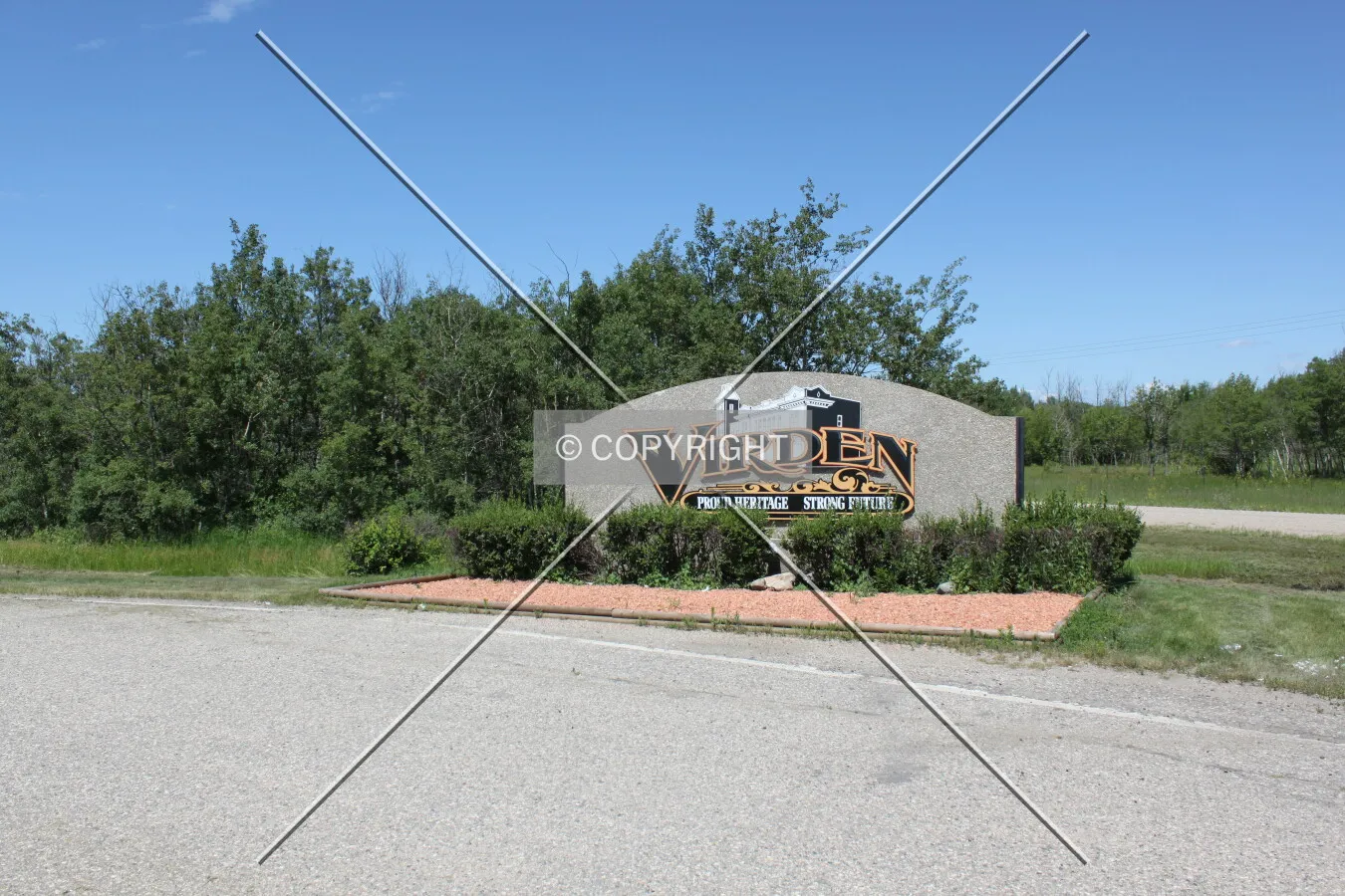 Welcome sign along Trans Canada 1
