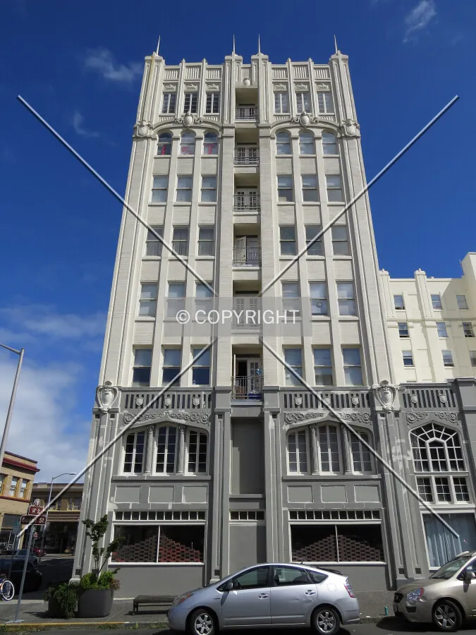 Looking up from Duane Street