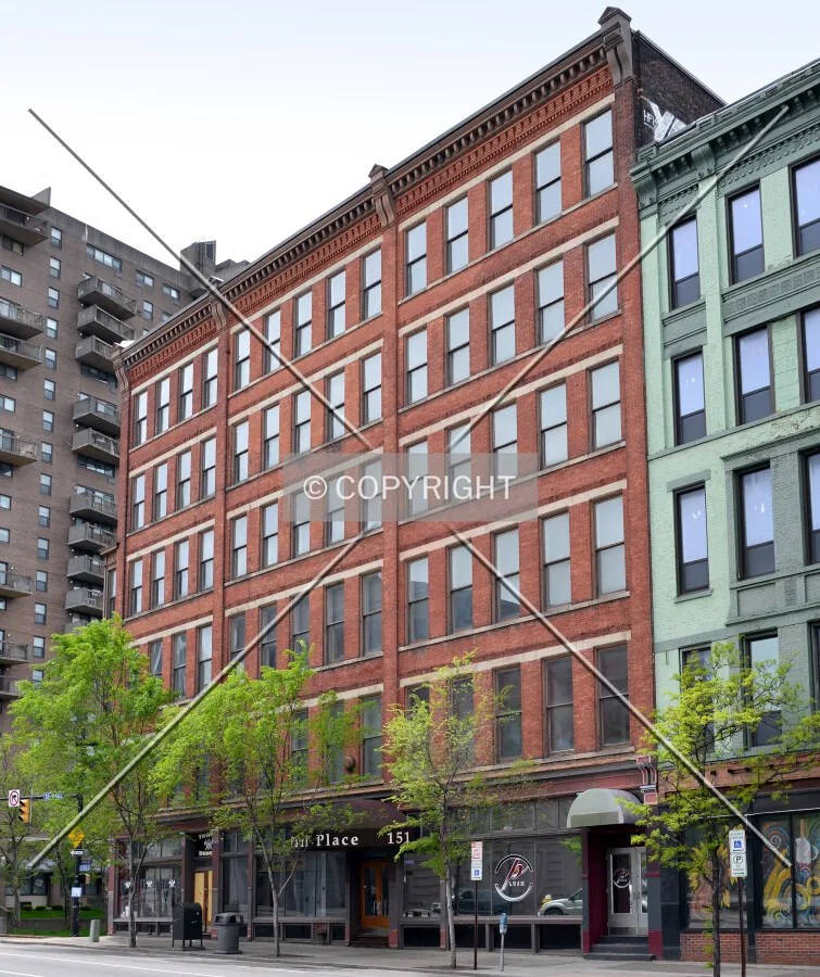 View from the northeast on St. Paul Street