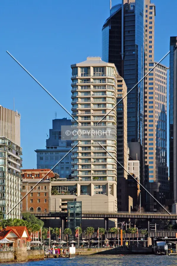 As seen from Sydney Cove