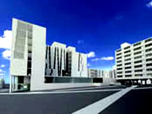 View from the southeast