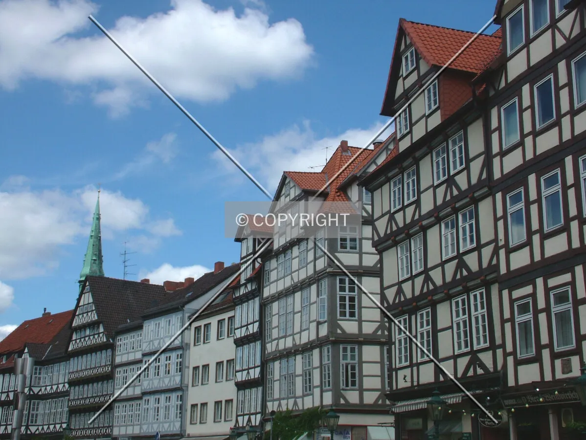 Reconstructed historic facades in Burgerstrasse