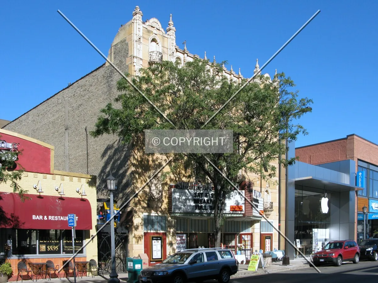 View to the northwest across Hennepin Avenue