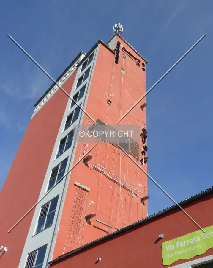 Facade which is used for house running (climbing)