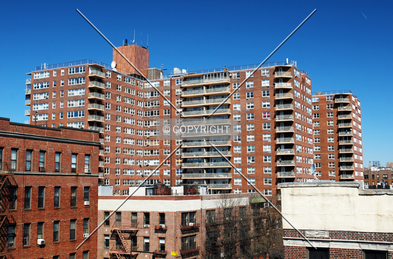 Upper floors from the southeast