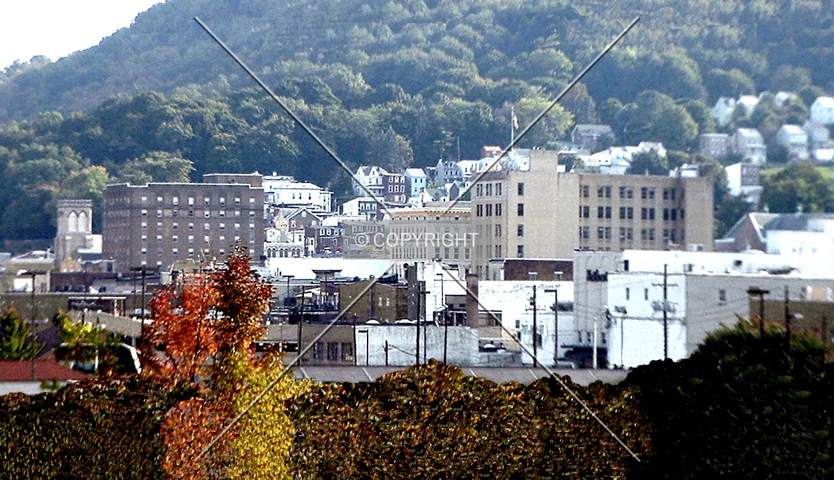 Downtown from the north
